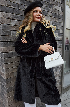 Экошуба с капюшоном