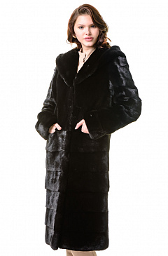 Шуба из меха норки БлэкГлама