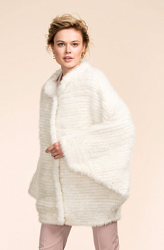 Меховая куртка вязаная норка