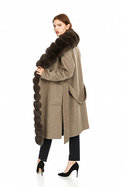 Женское драповое пальто