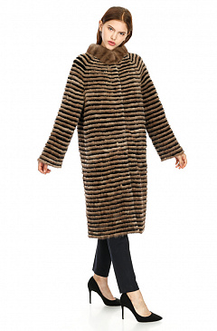 Женское пальто стойка воротник