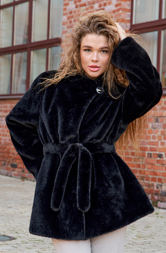 Экошуба под норку английский воротник