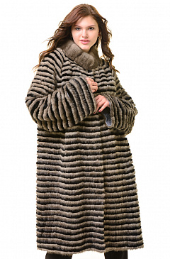 Облегченная шуба из норки