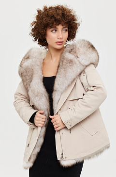 Женская парка с мехом