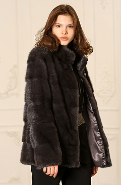 Короткая норковая шуба