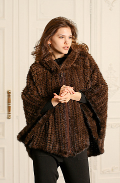 Вязаная норка жакет
