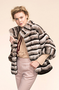 Укороченная шуба из Рекса